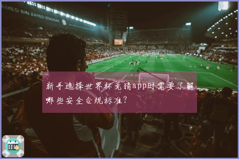 新手选择世界杯竞猜app时需要了解哪些安全合规标准？